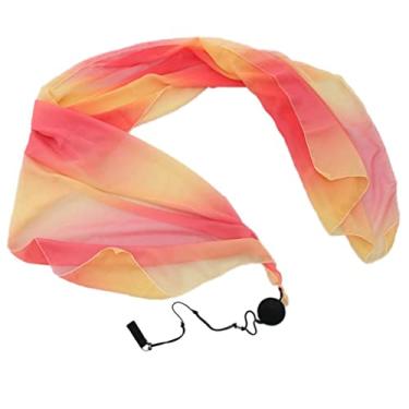 Imagem de Milageto Véu de Dança Do Ventre Poi Lance de Duração Ajustável Cadeia Acessórios de Dança, C