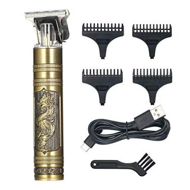 Imagem de Aparador de cabelo sem fio USB recarregável aparador de cabelo Kit de corte de cabelo elétrico para iniciantes em salão de beleza Barbeiros para aparar cabelo e pentear