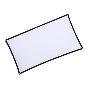 Imagem de Tela do projetor para exteriores, tela mais clara e mais brilhante Tela do projetor 4K anti-vinco para exteriores para escritório para casa(60 polegadas 16: 9 (espessura média))