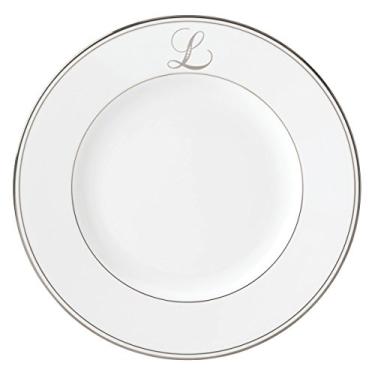 Imagem de Lenox Prato de jantar com monograma e escrita Federal Platinum, G