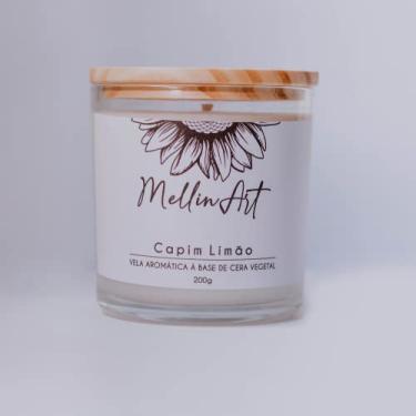 Imagem de Vela Mellin Art Perfumada | Capim Limão 200g