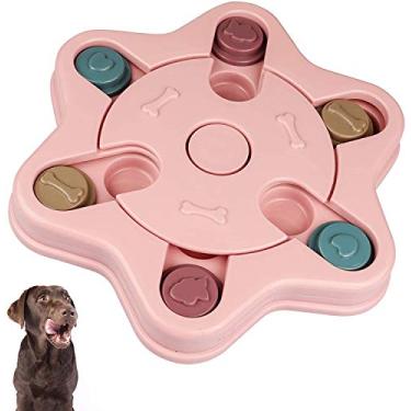 Imagem de 【Atualizado 2021】Brinquedos de quebra-cabeça para cães para treinamento de petisco de filhotes, brinquedos interativos para cães para animais de estimação, alimentador lento de gatos e cães, brinquedos de brinquedo para cães pequenos e grandes (hexágonos)