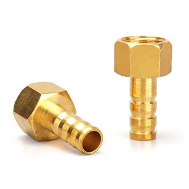 Imagem de Encaixe de tubo de mangueira de lat?o Acoplamento 4 6 8 10 19 Barb Tail 1/8 1/4"?1/2";?Adaptador acoplador de jun??o de conector de cobre de rosca f¨ºmea 3/8 BSP, 3/8"