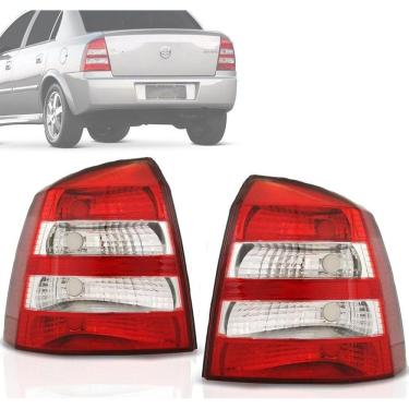 Imagem de Par Lanterna Traseira Astra Hatch 2003 À 2012 Bicolor