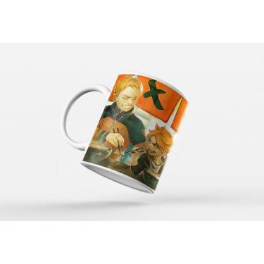 Imagem de Caneca ECF Naruto e Boruto Branca Porcelana 325ml