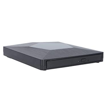 Imagem de Unidade de CD externa, USB 3.0 + Tipo-C CD DVD portátil +/-RW Drive DVD/VCD RAM Gravador de disco gravador gravador de disco para Laptop Desktop PC compatível com