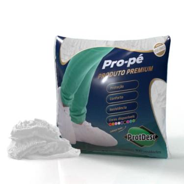 Imagem de Sapatilha Descartável Pro-Pé, Branca, Protdesc, com 100 Unidades