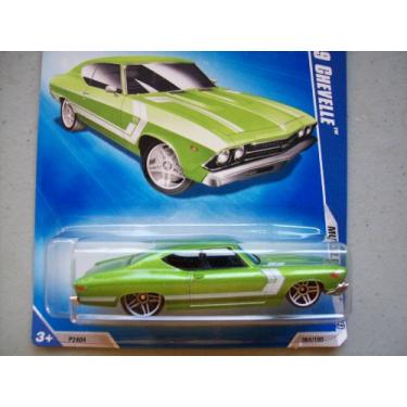 Imagem de HOT WHEELS Hot Wheels 08/10 '09 MUSCLE MANIA '69 CHEVELLE LT GREEN COM LISTRA BRANCA 084/190