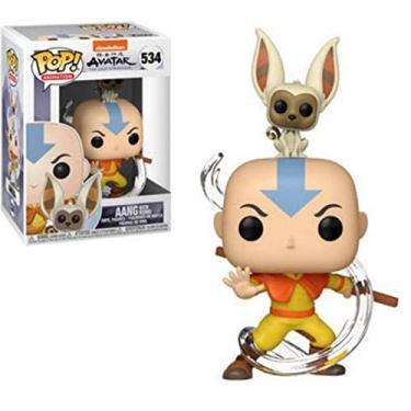 Imagem de Animação: Avatar - Aang com Momo, Multicolorido, 1 Pacote - Padrão