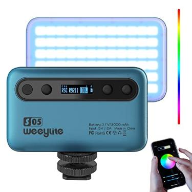 Imagem de Painel de luz de fotografia LED RGB portátil, controle remoto de aplicativo 5W luz de transmissão colorida para streamers fotografia de vídeo YouTube Tiktok Vlog