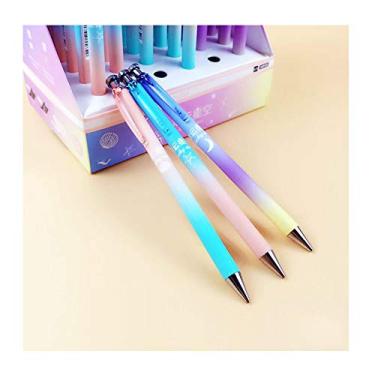 Imagem de Acfun 6 peças Kawaii estrela da sorte doce gradiente lápis mecânico 0,5 mm