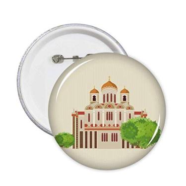 Imagem de Ilustração de ponto de referência do símbolo nacional da Rússia alfinetes de crachá botão emblema acessório decoração 5 peças