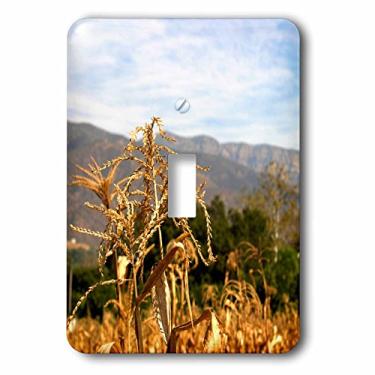Imagem de 3dRose Tampa para interruptor de luz lsp_194525_1 campo de milho com montanhas Topa Topa no vale do Ojai
