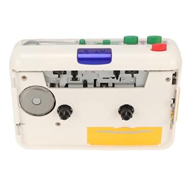 Imagem de Leitor de Cassetes, Cassete USB Retro Portátil para Conversor de MP3, Leitor de Cassetes Estéreo HiFi Walkman Com Auscultadores, Gravador de áudio e Música