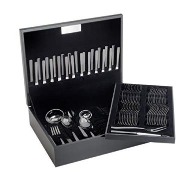 Imagem de FAQUEIRO 130PC PVD BLACK PISA C/ESTOJO DE MADEIRA