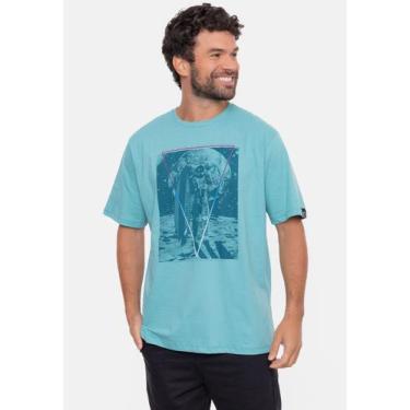 Imagem de Camiseta Fatal Estampada Astrowave Azul Mineral