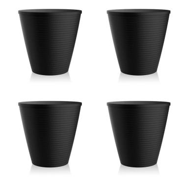 Imagem de Conjunto com 4 Bancos | Banquetas Fluor Preto