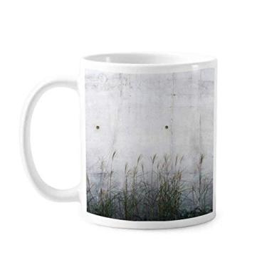 Imagem de Placa de metal preta branca com padrão de literatura, caneca de cerâmica café porcelana louça