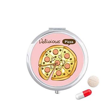 Imagem de Porta-comprimidos, cogumelo, pizza, alimentos italianos, porta-comprimidos, bolso para remédios