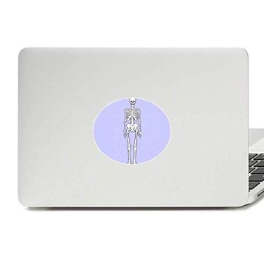 Imagem de Adesivo de notebook com emblema de vinil e estrutura óssea do corpo humano