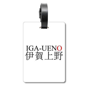 Imagem de Igaueno Japonês Nome da Cidade Vermelha Bandeira do Sol Bolsa Etiqueta de Bagagem Etiqueta de Bagagem Etiqueta para Bagagem