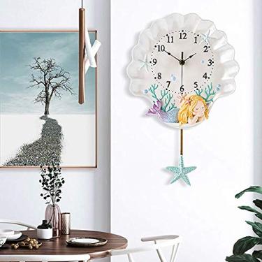 Imagem de Relógio de parede, relógio de parede decorativo silencioso e anti-tique-taque, quarto, cozinha, sala de estar, escritório, arte, escritório, relógio, parede