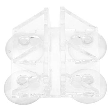 Imagem de Naroote 【 】 Clipe de placa não tóxico, suporte de clipe de sucção, copo Dyi Glass para aquário de peixe, lagoa de aquário (pequeno)