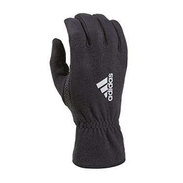 Imagem de adidas Luvas Masculinas Comfort Fleece 3.0, Pretas, Pequeno/Médio