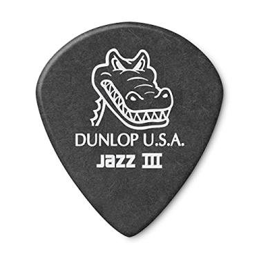 Imagem de Dunlop Palhetas de guitarra pretas Jazz III Grip