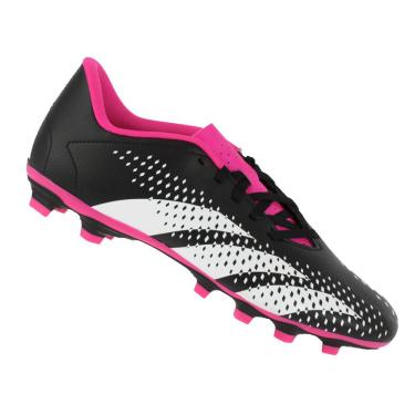 Imagem de Chuteira Adidas Campo Predator 23 4 Preta e Rosa - Unissex