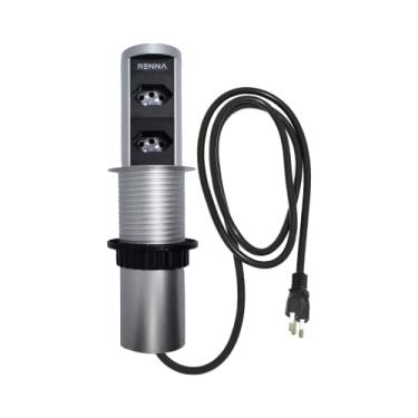 Imagem de Torre de Tomada Automatica com 2 entradas de 3 Pinos Prata Renna