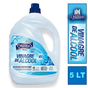 Imagem de Vinagre de Álcool Castelo de Limpeza e Bactericida 6% A 5L