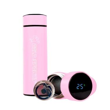 Imagem de Garrafa Térmica Aço Inoxidável Gold Sports SmartII-Com led Digital de tempratura Infusor de Chá-Unissex