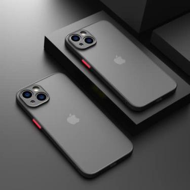 Imagem de Capa de telefone transparente de silicone à prova de choque de luxo para iPhone 13 12 11 Pro Max Mini X XR XS 8 7 Plus 14 Slim Armor Matte Cover, Z5, para iPhone 13