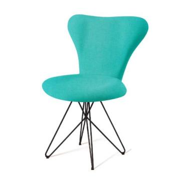 Imagem de Cadeira Jacobsen Series 7 Verde Com Base Estrela Preta - 55922 - Sun H
