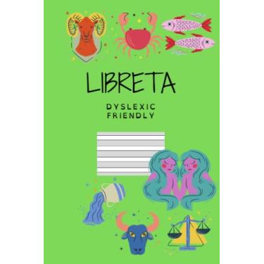 Imagem de Libreta Dyslexic Friendly: tamaño 6''x9'' (15,24 x 22,86cm) 120páginas. Pauta especial para dislexia y disgrafía. cód: A2-L