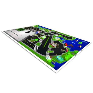 Imagem de Pista Para Carrinhos Maquete com aeroporto 140X80