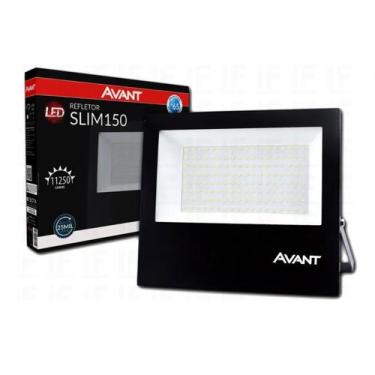 Imagem de Refletor Led 150W Holofote Bivolt Branco Frio Ip65 Avant