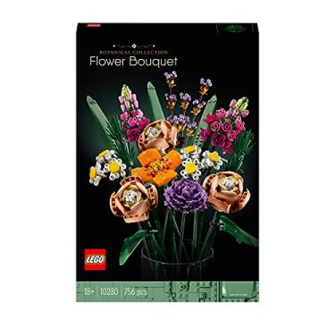 Imagem de LEGO 10280 Buquê de flores, flores artificiais, conjunto para adultos, acessórios decorativos para casa, ideia, coleção botânica