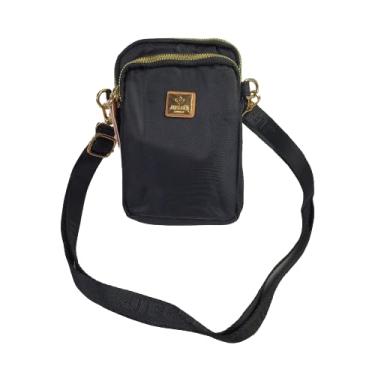 Imagem de Bolsa Feminina Transversal Shoulder Bag Crossbody Com Alça (Preto)