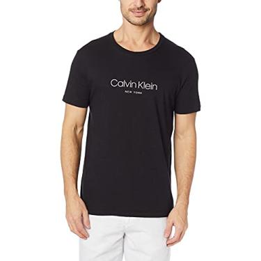 Imagem de Camiseta,Slim flame mescla,Calvin Klein,Masculino,Preto,GGG