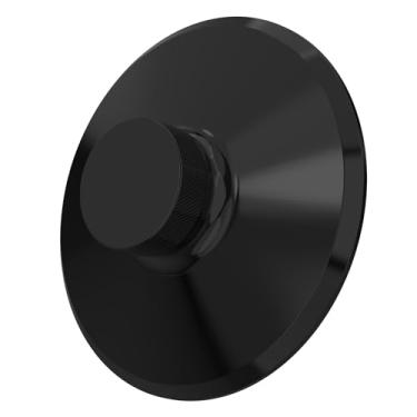 Imagem de Preffair Estabilizador de peso de gravação, redutor de vibração de peso de mesa giratória preto de alumínio de 120 g/4,2 oz com almofada protetora macia para toca-discos HiFi LP Acessório (preto)