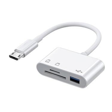 Imagem de 3in1 Type-C m/ic-r/o Adapter TF CF SD Memory Card Reader USB-C OTG Writer Compact Flash (Color : White micro)