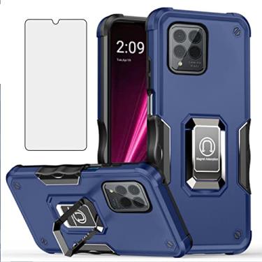 Imagem de Asuwish Capa de telefone para T-Mobile Revvl 6 Pro/6X Pro 5G com capa protetora de tela e suporte de anel fino acessórios de celular híbrido rígido Tmobile Revel X Tmo Revell T Mobile Rebel TCL