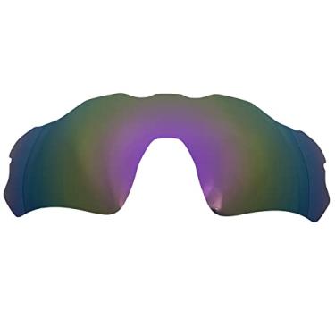 Imagem de Wetnenss Lentes de substituição para óculos de sol Oakley Radar EV Path OO9208/polarizadas de 1,5 mm/fáceis de instalar (roxo)