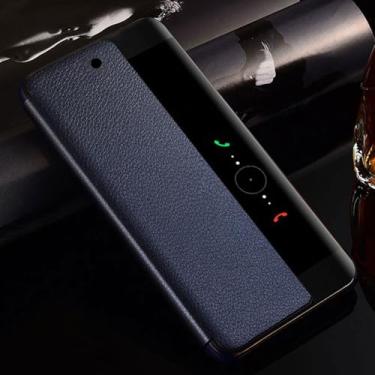 Imagem de Capa flip de couro para celular para Huawei P30 P40 Pro P20 Mate 20 Lite X 10 P10 Plus Mate20 P50 P 30 40 P30pro P20pro Mate20pro, azul escuro, para Huawei Mate 10