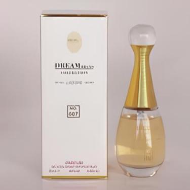 Imagem de Perfume Contratipo Collection J'adore Dior Eau de Parfum, 25ml, com notas florais de pera, magnólia e jasmim.