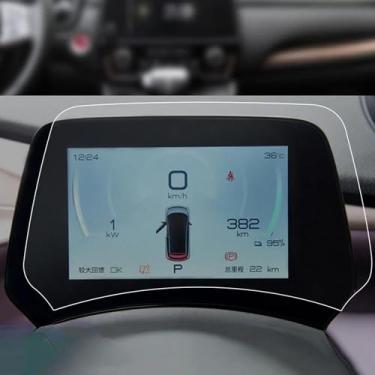 Imagem de Gerrit Console central de navegação veicular película protetora tela LCD filme TPU protetor de tela anti-arranhões Refit, para Byd Dolphin 2021-2023