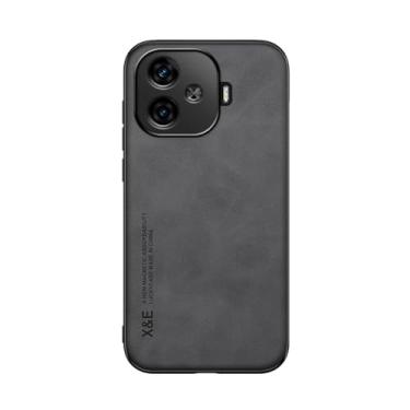 Imagem de Kepuch Silklike Capa para Vivo IQOO Z9 China/IQOO Z9 Turbo - Case Placa de Metal Embutida - Preto