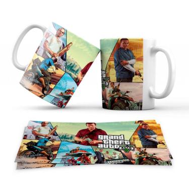 Imagem de Caneca Personalizada Gamer GTA 5